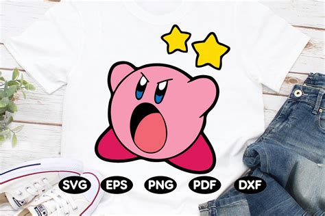 Kirby Vector Svg Png Pdf T Shirt Svg Cutting File Coffee Etsy