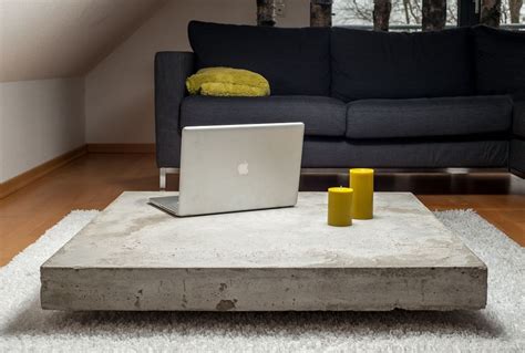 30 long round loredana coffee table lightweight concrete outdoor pebblestone. Concrete Coffee Tables You Can Buy Or Build Yourself ...