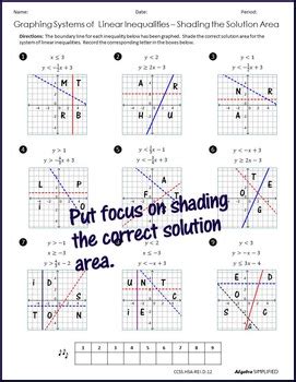 444 (8 5) chapter 8 sstems of linear equations and inequalities getting more involved 5. 32 Graphing Systems Of Linear Inequalities Worksheet Answers - Worksheet Resource Plans