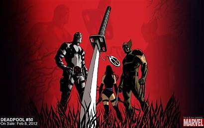Deadpool Wolverine Sword Pc Marvel Anime Comics