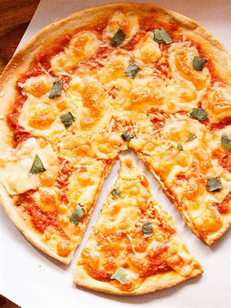 Margherita Pizza Easy Homemade Recipe Dassanas Veg Recipes
