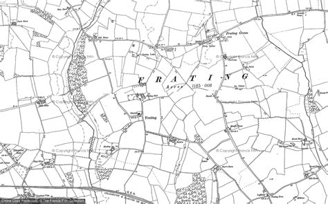 Map of Frating, 1896 - Francis Frith