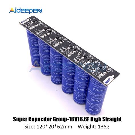 Super Farad Capacitors 6pcsset 16v 60f Super Capacitor With Protection Board Single Row 27v