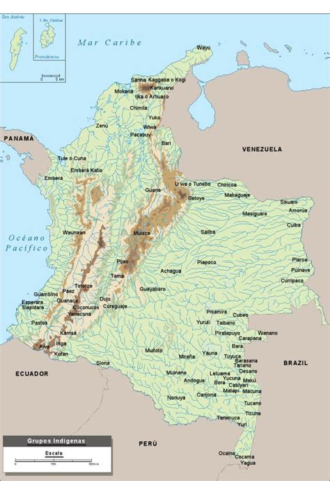 Indígenas Mapas Colombia Y El Mundo Vector Y Murales
