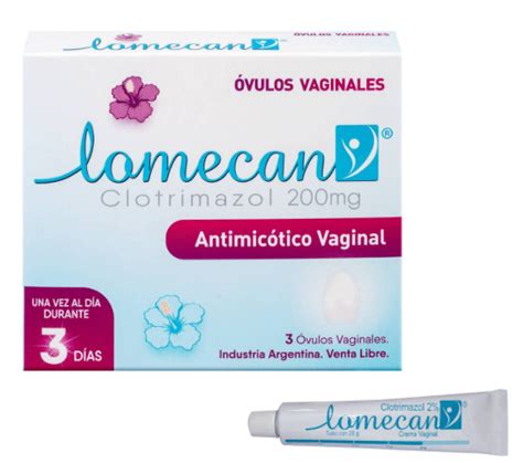 Lomecan V Pack 200 Mg 3 Ovulos Crema 15 Gr Lomecan Venta Libre