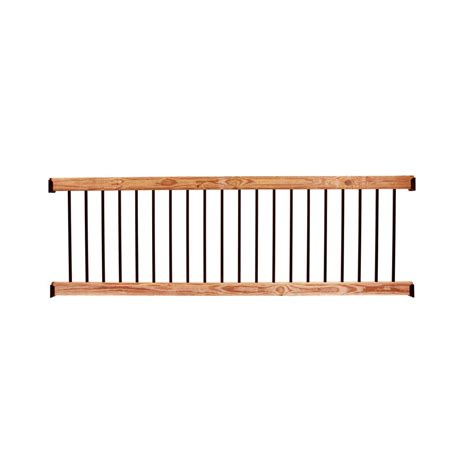 Periodically removing pollen and other debris from. DeckoRail 8 ft. Aluminum Cedar-Tone Southern Yellow Pine Deck Railing Kit-298648 - The Home Depot