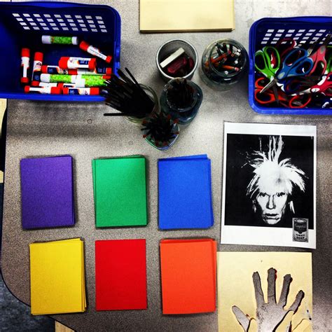 Andy Warhol Pop Art Elementary Art Lesson First Grade Nvartworks