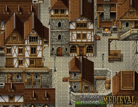Rpg Maker Vx Ace Fantastic Buildings Medieval On Steam Pixel Art