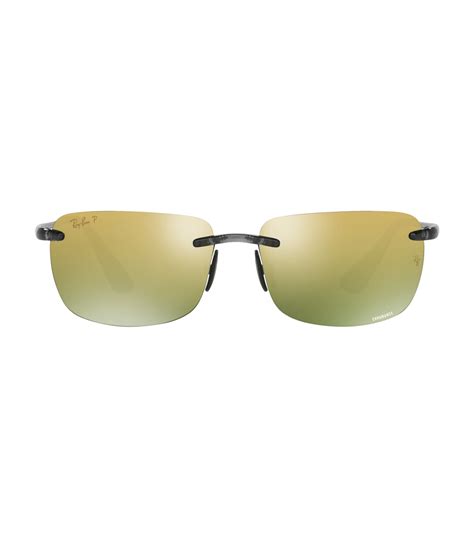 Ray Ban Mirrored Rectangular Sunglasses Harrods Au