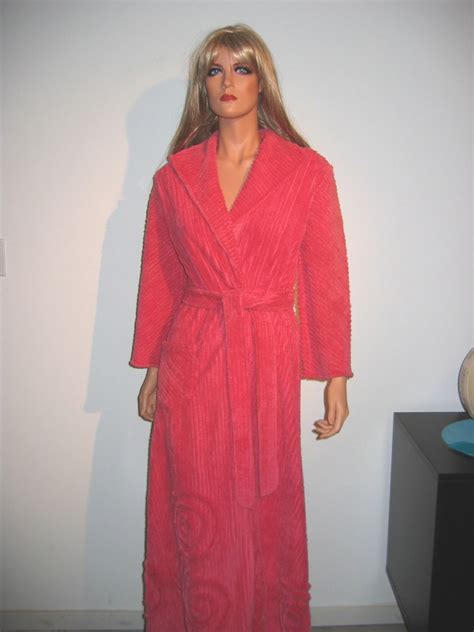 Vintage Chenille Robe Bathrobe Floor Length Robe 1960s Etsy