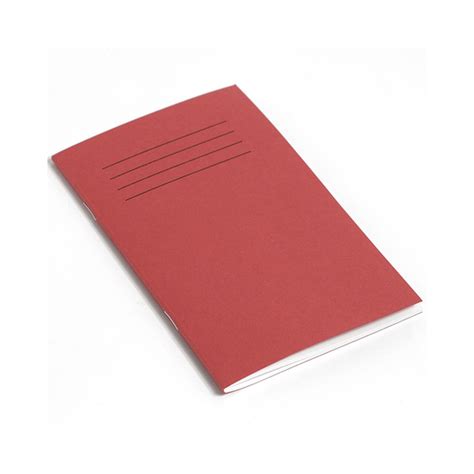 He202455 6 5 X 4 Notebook 48 Page 8mm Ruled Red Pack Of 100 Hope Education