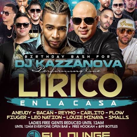 Lirico En La Casa Live At Sl Lounge Tickeri Concert Tickets Latin
