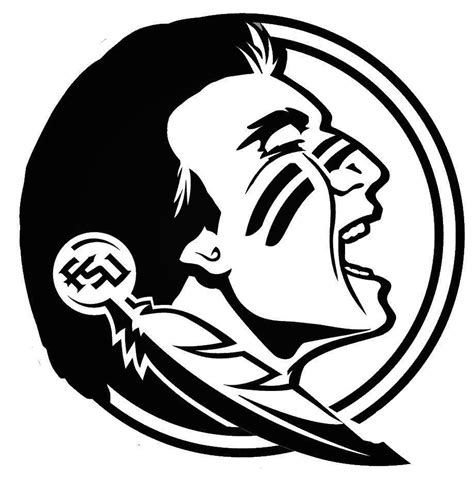 Black And White Fsu Logo Logodix