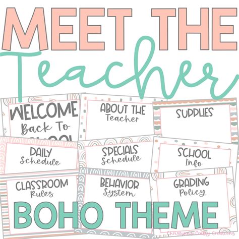 Boho Meet The Teacher Powerpoint L Editable Etsy