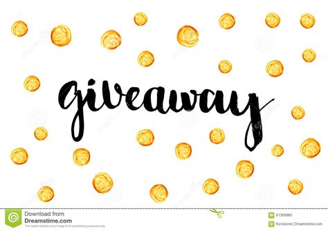 Giveaway Banner For Social Media Contests Stock Vector - Illustration ...