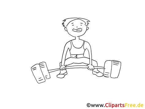 Bücher zum ausmalen sind immer ein schönes geschenk* für kinder. Schwerathlet Zeichnung schwarz-weiss, Bild, Clipart, Comic, Cartoon zum Ausmalen