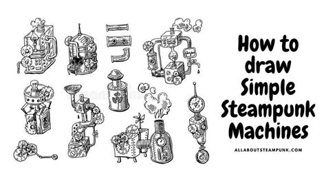 How To Draw Simple Steampunk Machines All About Steampunk R