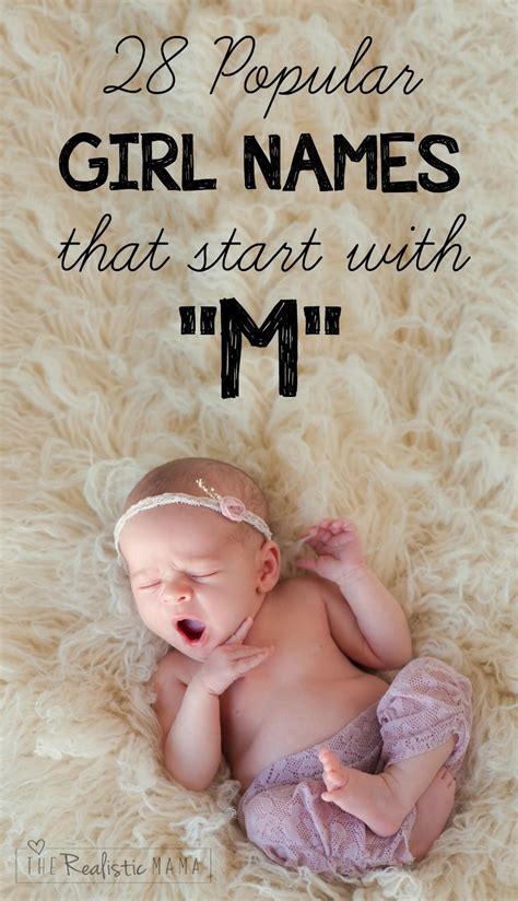 28 Popular Girl Names That Start With M Popular Girl Names Baby Girl