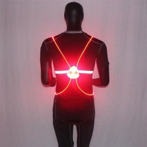 Night Running Cycling Outdoor Sports Flashing Vest Motorcycle Led Fiber Riding Light Up Safety