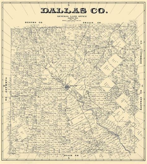 The Quest For A Map Of Dallas Dallas County Map County Map