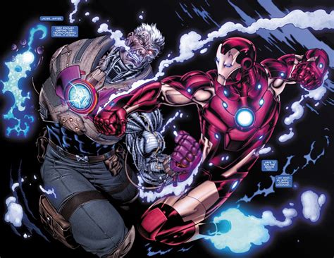 Cable Vs Iron Man Marvel Iron Man Iron Man Comic Pictures