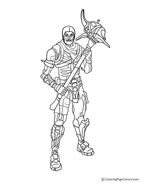 The outfit was introduced as part of the fortnitemares update. Fortnite - Skull Trooper 02 Coloring Page | Coloring Page Central