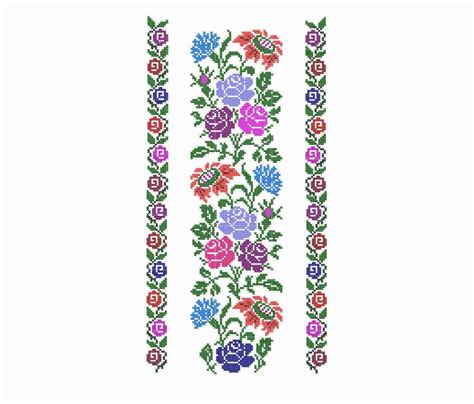Flower Border Embroidery Designs
