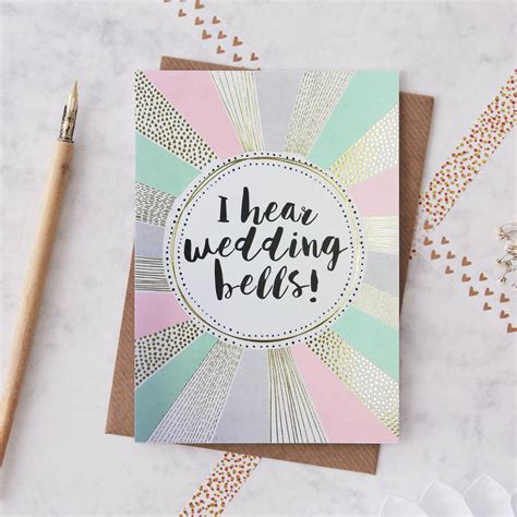 wedding day foiled greetings card by jessica hogarth
