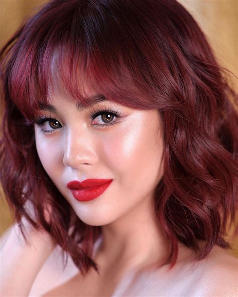 Ph Janella Salvador Slays Her Cherry Red Hair