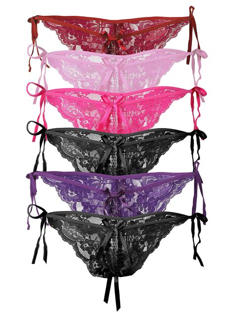 Women Sexy Lingerie Crotchless Panties G String Briefs Thongs Knickers