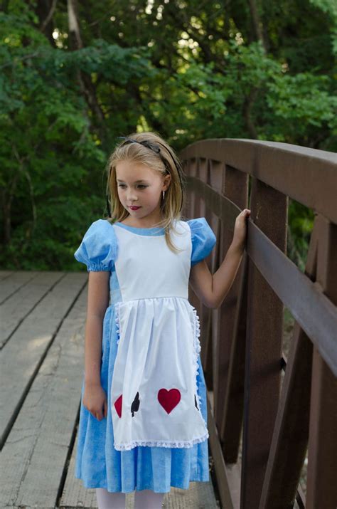 Cute Alice In Wonderland Girls Costume Dress Playing Cards Etsy
