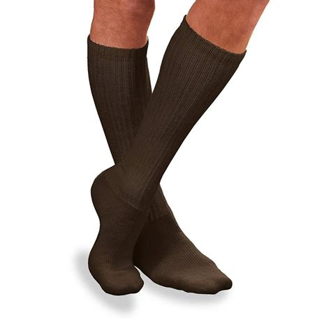 Jobst Sensifoot Mild Support Knee High Unisex Diabetic Socks 8 15 Mmhg 110858 Large Brown