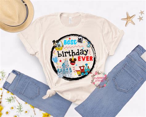 Best Birthday Ever Disney Birthday Shirt Disney World Tees Etsy