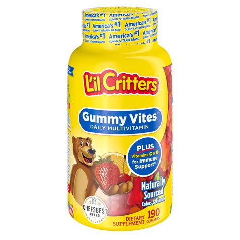 Lil Critters Gummy Vites Daily Kids Gomitas Multivitamb01613qbl6