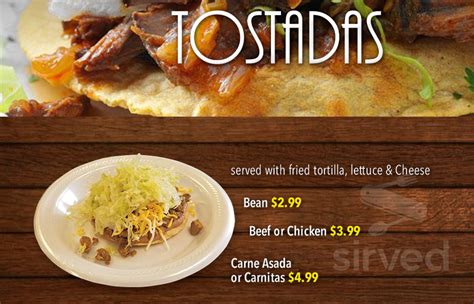 Tacos in the middle of america? D'Leon's Taco Rico menu in Lincoln, Nebraska, USA