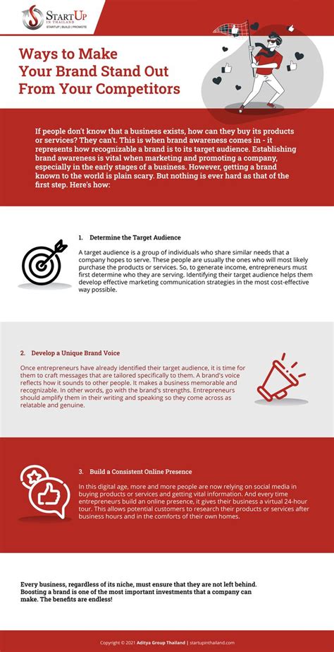 An Info Sheet With The Words How To Make Your Brand Stand Out From Your