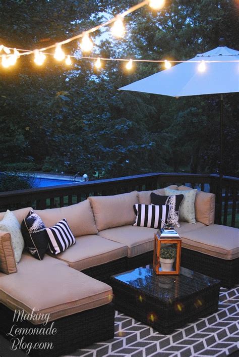 How To Hang Outdoor String Lights The Deck Diaries Part