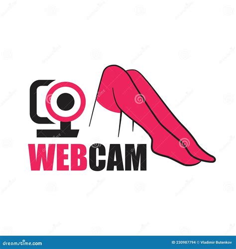 Vector Logo Of Webcam Studio Sex And Private Chat Stock Vector