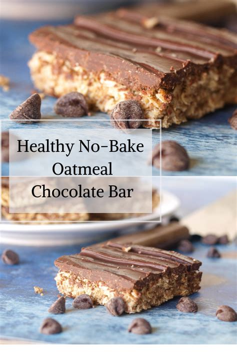 Healthy No-Bake Oatmeal Chocolate Bars | Recipe ...