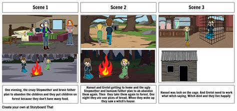 Hansel And Gretel Storyboard By 69f25d6c
