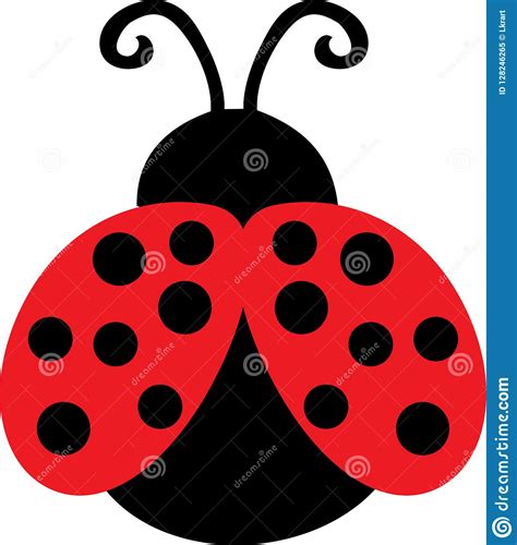 Cute Lady Bug Clip Art Stock Vector Illustration Of