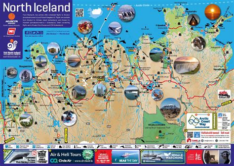 Tourist Attraction Map Iceland Tourist Destination In The World