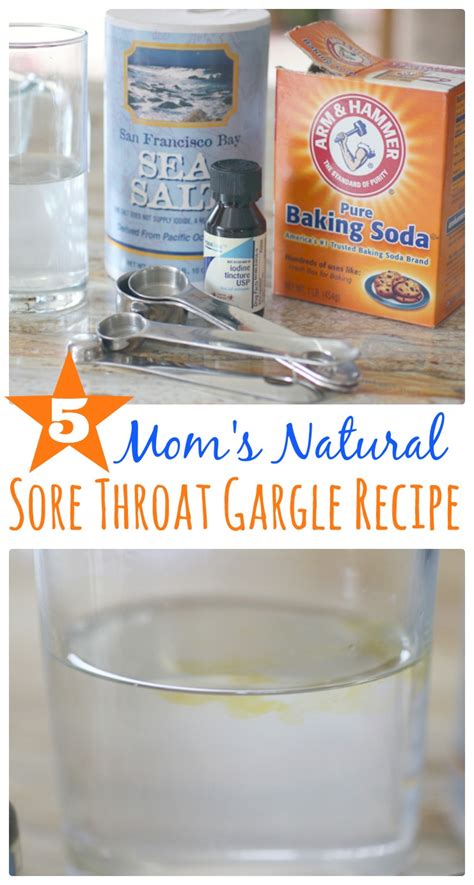 Moms Natural Sore Throat Gargle Recipe Cheery Kitchen Maria Kani