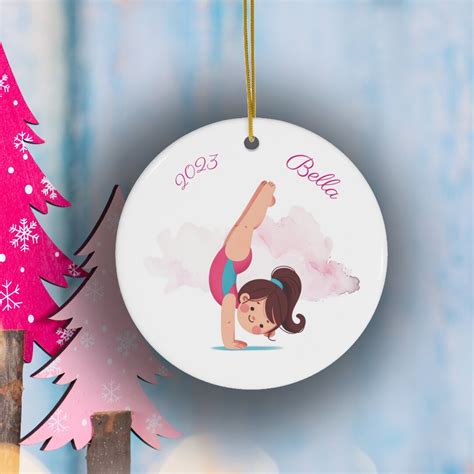 Gymnastics Ornament Christmas Ornament Personalized Girl Gymnastic Bauble Gymnast T