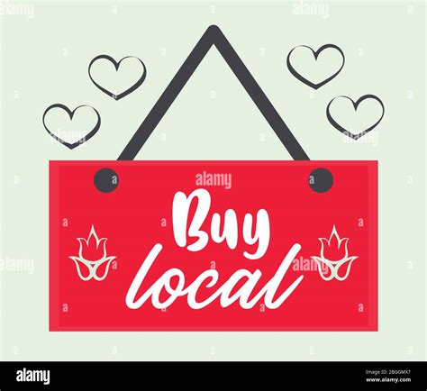 Buy Local Poster With Label Hanging Stock Vector Image And Art Alamy