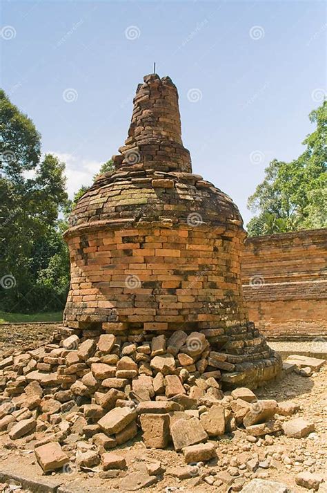 Temple Of Muara Jambi Stock Photo Image Of Relief Classical 21073094