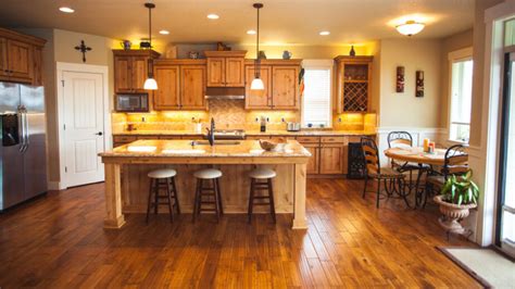 Or choose a light fourthly,choose your cupboards and cabinet styles. 34 Kitchens with Dark Wood Floors (Pictures)