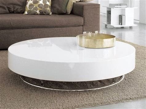 Modern White Round Coffee Table An Essential Piece Of Home Decor
