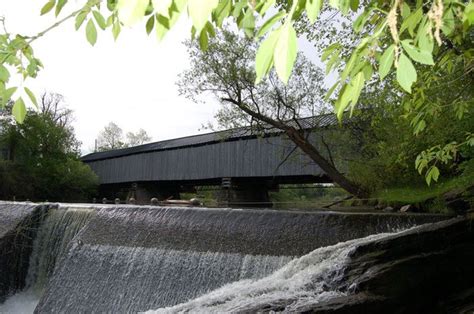 Pulp Mill Covered Bridge Middlebury Vermont Covered Bridges Bridge