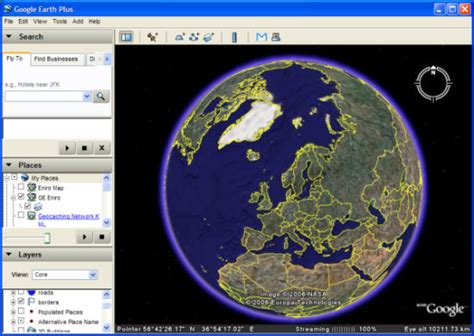 Address search, weather, country and city lists; Whack! - Google Earth